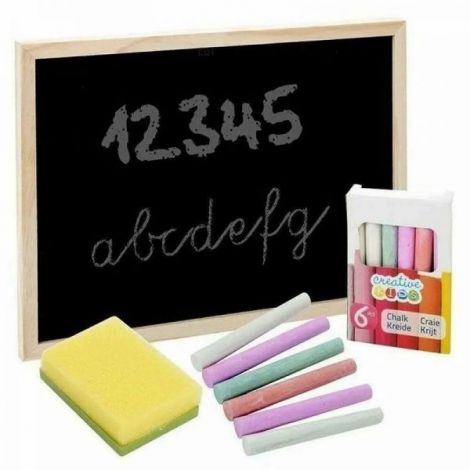 Set tabla de scris cu creta Creative Kids 14 piese - poza 1