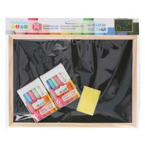 Set tabla de scris cu creta Creative Kids 14 piese - poza 2