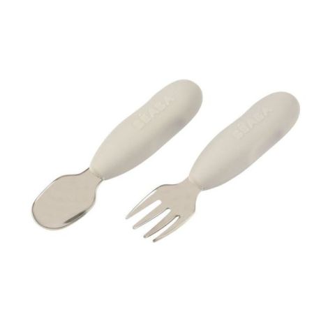 Set tacamuri inox Beaba Velvet Grey - poza 1
