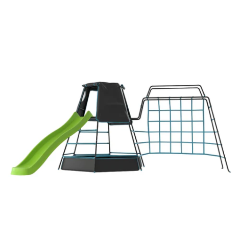 Set TP Explorer cu cadru de catarare metalic, monkey bridge si tobogan