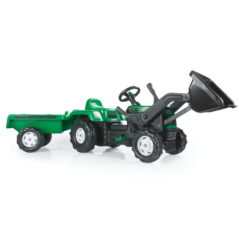 Set Tractor cu pedale, cu excavator si remorca, 3 ani+, Dolu 8048 - poza 3
