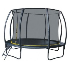Set trambulina 244 cm cu plasa si scarita Ookee Jump Carbon - poza 2