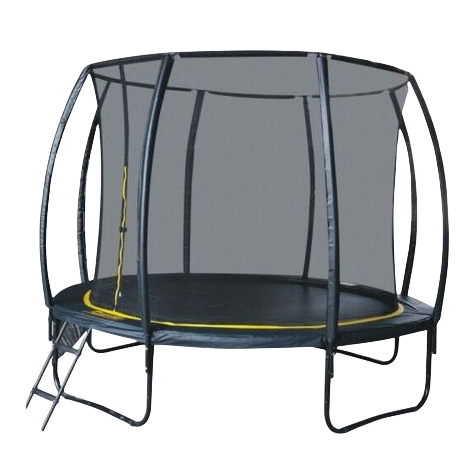 Set trambulina 305 cm cu plasa si scarita Ookee Jump Carbon - poza 1