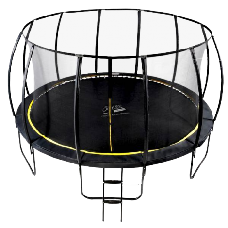 Set trambulina 488 cm cu plasa si scarita Ookee Jump Carbon - poza 1