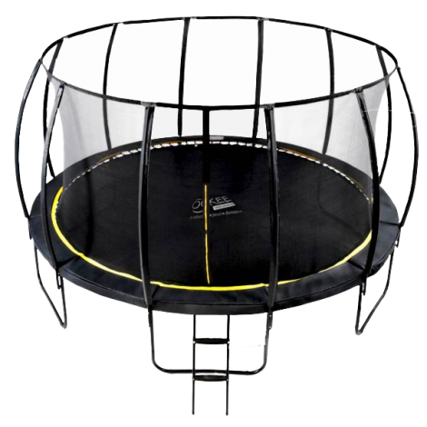 Set trambulina 488 cm cu plasa si scarita Ookee Jump Carbon - poza 4