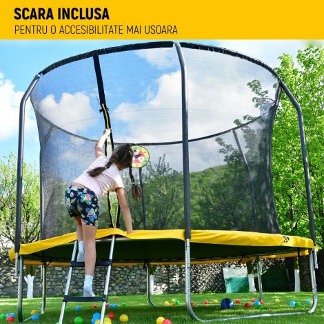 Set trambulina cu plasa de protectie Flex Epic 300 - poza 4
