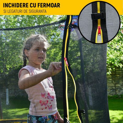Set trambulina cu plasa de protectie Flex Mini 150 - poza 3
