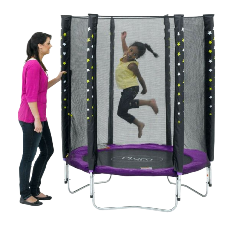 Set trambulina cu plasa de protectie Junior 140 cm PLUM - poza 1