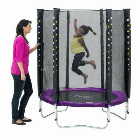 Set trambulina cu plasa de protectie Junior 140 cm PLUM - poza 2