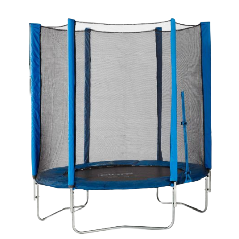 Set trambulina cu plasa de protectie Junior Blue 140 cm PLUM