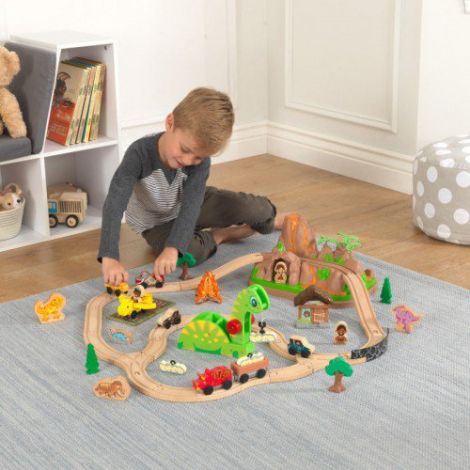 Set Trenulet din lemn de construit Dinosaur Bucket Top - poza 2
