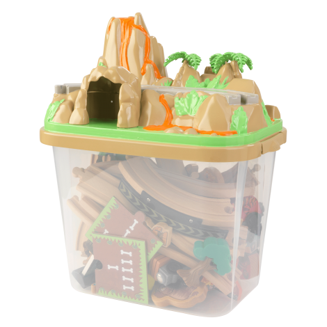 Set Trenulet din lemn de construit Dinosaur Bucket Top - poza 3