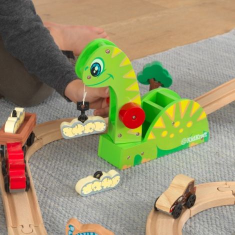 Set Trenulet din lemn de construit Dinosaur Bucket Top - poza 4