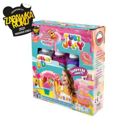 SET TUBI JELLY (gel modelator) cu 3 culori , DULCIURI - poza 1
