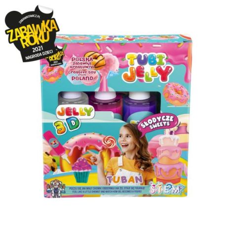 SET TUBI JELLY (gel modelator) cu 3 culori , DULCIURI - poza 5
