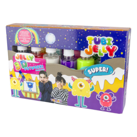 SET TUBI JELLY (gel modelator) cu 6 culori , MONSTRI - poza 1
