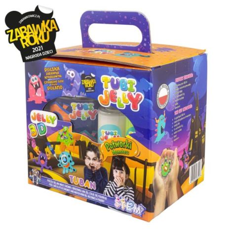 SET TUBI JELLY (gel modelator) cu 6 culori si acvariu mic , MONSTRUI - poza 1