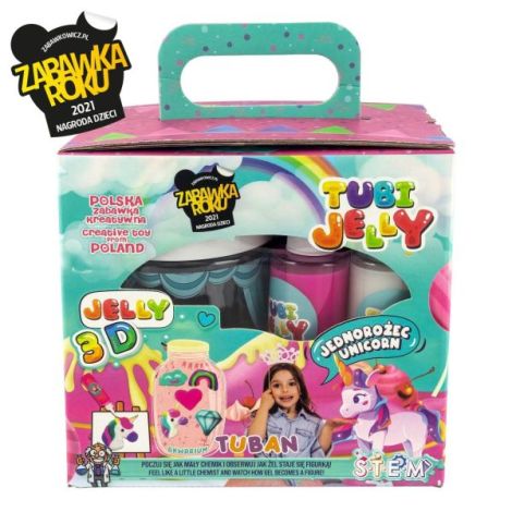 SET TUBI JELLY (gel modelator) cu 6 culori si acvariu mic , UNICORN - poza 4