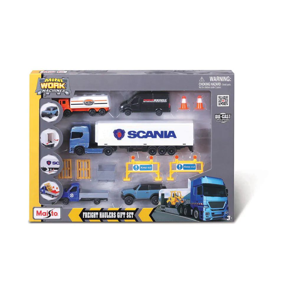 Set vehicule utilitare Maisto Mini Work Machines diverse modele - poza 3