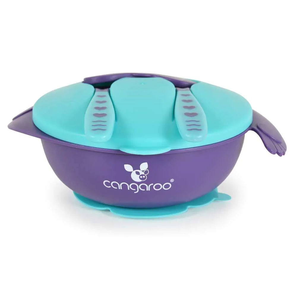 Set vesela pentru bebelusi Cangaroo Jelly Blue 5 piese - poza 2