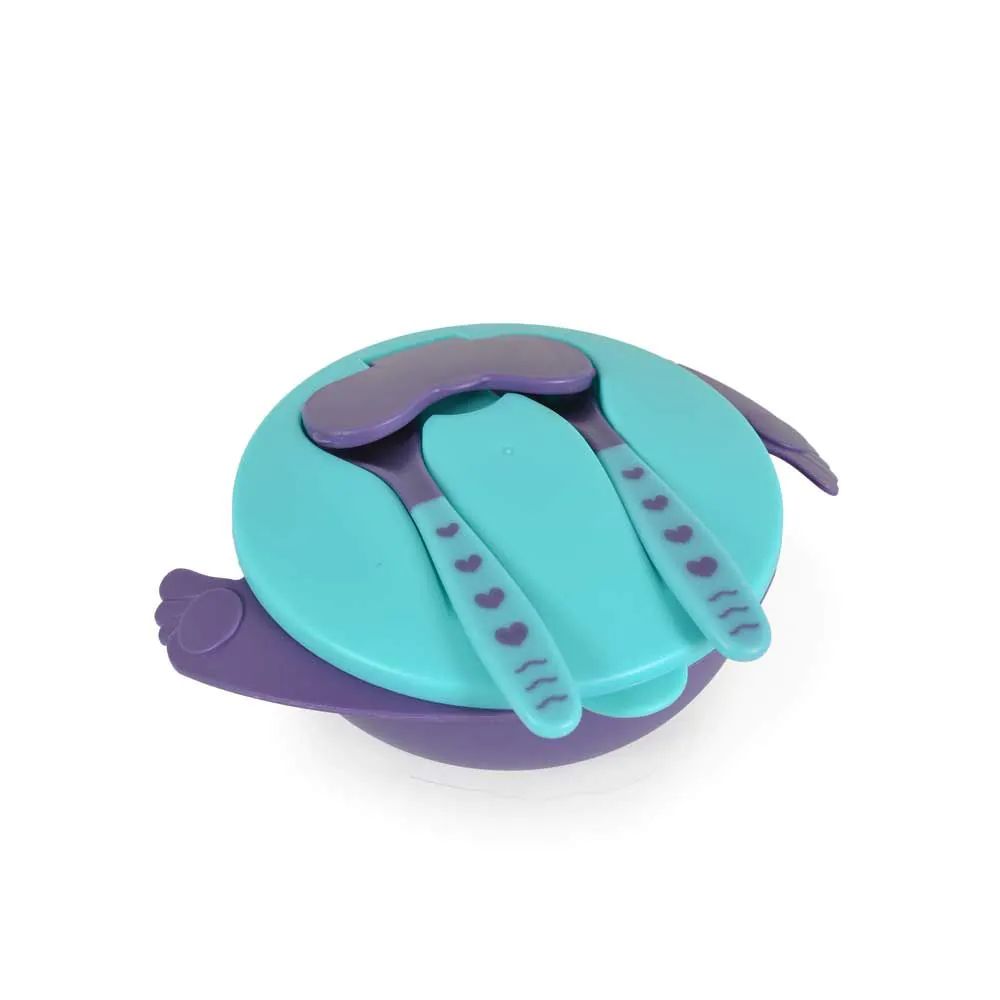 Set vesela pentru bebelusi Cangaroo Jelly Blue 5 piese - poza 3