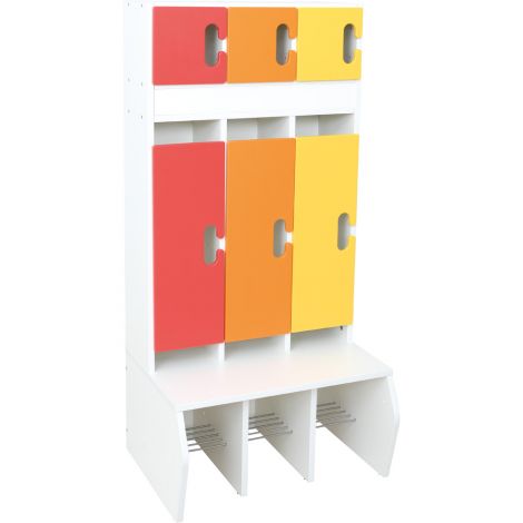 Set vestiare 3 usi Chameleon 5 alb - poza 1