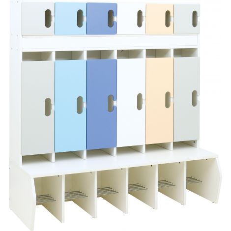 Set vestiare Chameleon 1, alb, inchidere silentioasa