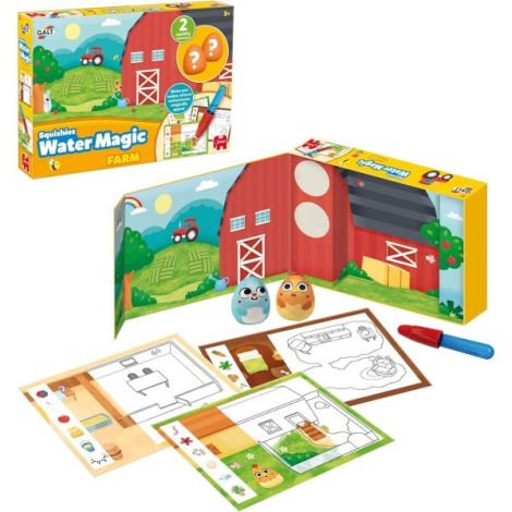Set water magic de colorat: la ferma cu squishies - poza 3