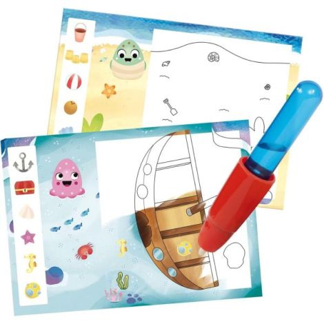 Set water magic de colorat: la mare cu squishies - poza 3