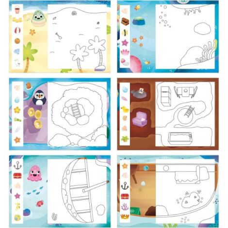 Set water magic de colorat: la mare cu squishies - poza 4