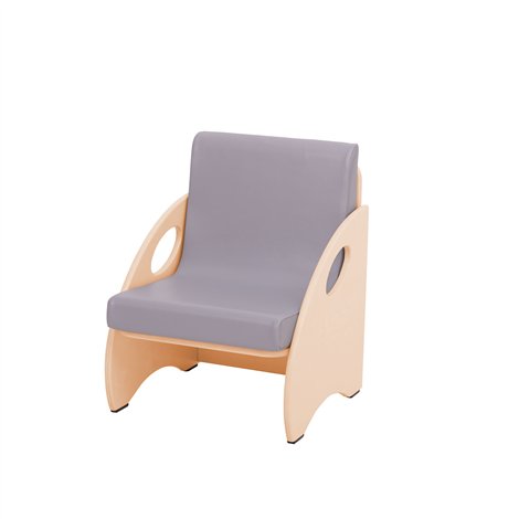 Sezut gri din spuma, 37x38x34 cm, pentru canapele si scaune din colectia Frank, gradinita, cresa - poza 2