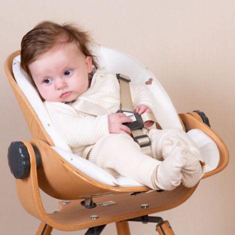 Sezut nou-nascut pentru scaun de masa Childhome Evolu 2 Evolu One.80, Natural Antracit - poza 3