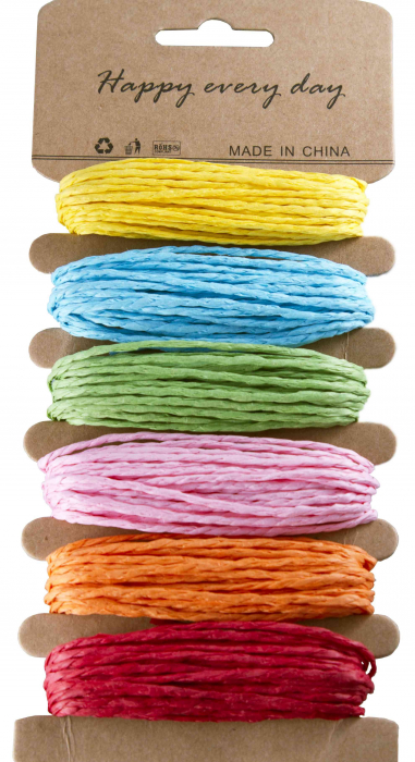 Sfoara de hartie pentru activitati crafts, 5mx6 culori