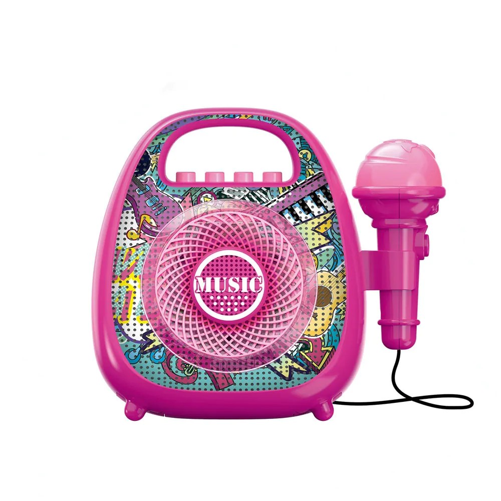 Sistem Karaoke Portabil pentru Copii cu Bluetooth si Microfon - poza 1