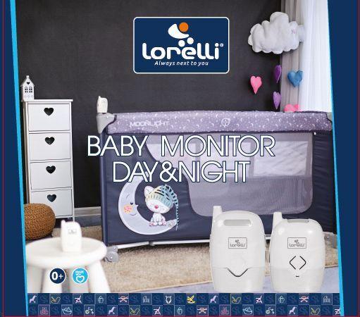 Sistem montorizare audio pentru bebelusi Lorelli Day and Night Graphite - poza 2