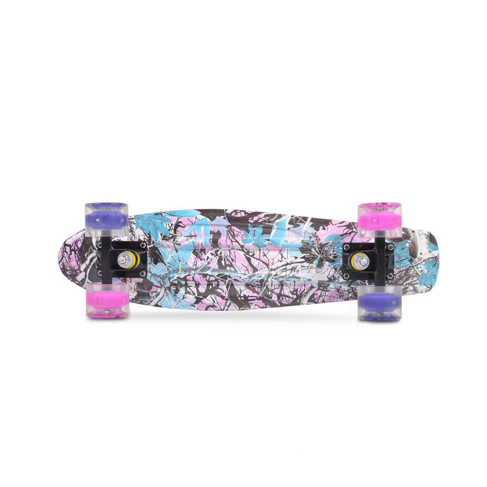 Skateboard 22 inch Byox Black Base Graffitty Roz - poza 2