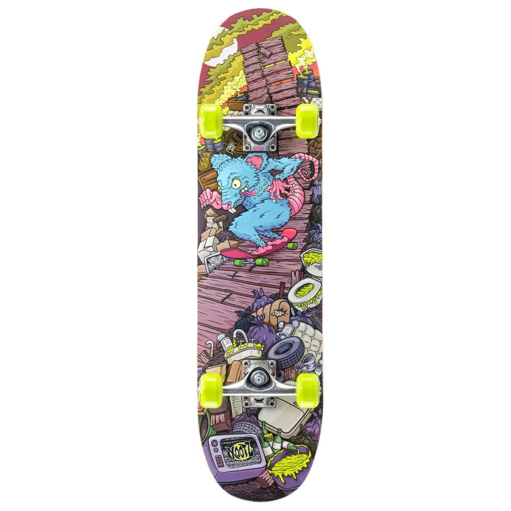 Skateboard pentru copii WB XOOTZ 79 cm Industrial sau Rat Ramp - poza 5