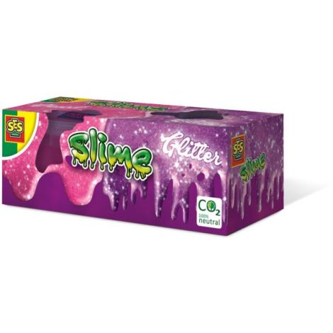 Slime colorat cu sclipici pentru copii (2x 120 gr.) - poza 1