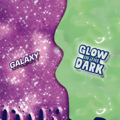 Slime colorat fluorescent cu sclipici pentru copii (2x120 gr.) - poza 3
