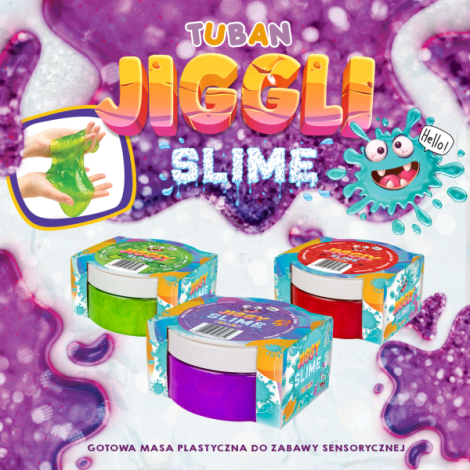 Slime in cutie JIGGLY SLIME , capsuni, 500 g - poza 2