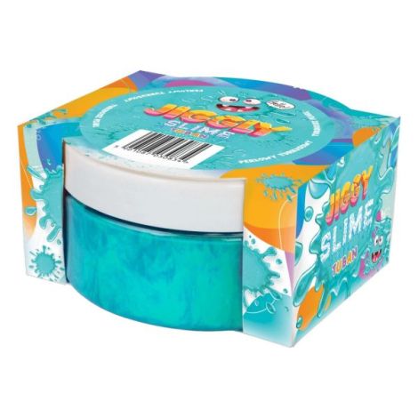 Slime in cutie JIGGLY SLIME , turcoaz perlat, 200 g - poza 1