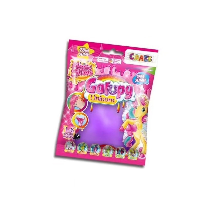 Slime magic in punguta cu figurina unicorn Craze Galupy 75 ml - poza 4