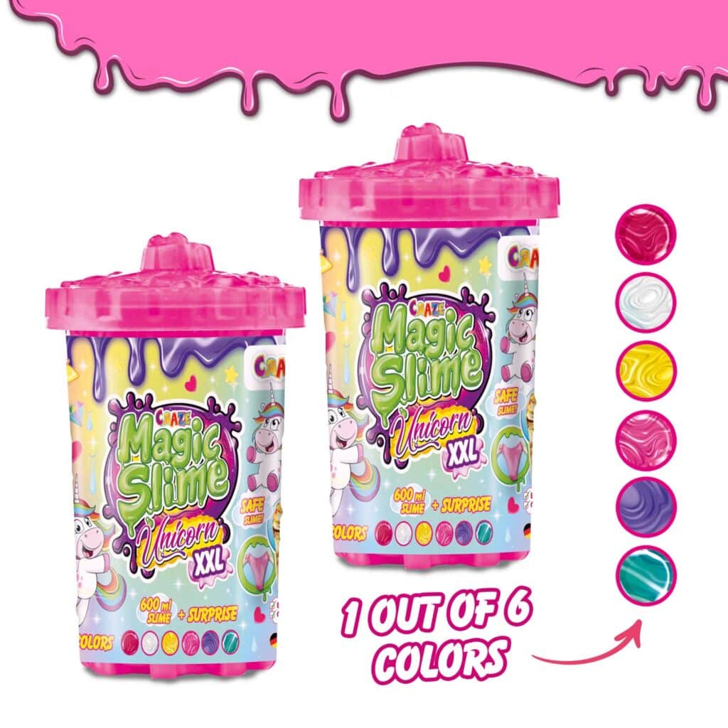 Slime Magic XXL 600 ml cu surpriza unicorn Craze - poza 3