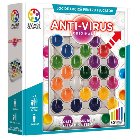 Smart Games - Anti-Virus Original, joc de logica cu 60 de provocari, 8+ ani, editie lb. Romana - poza 2