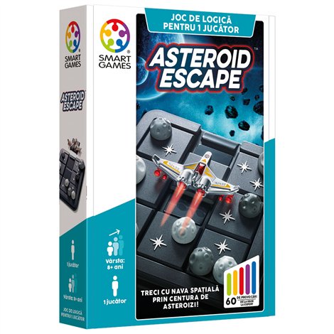 Smart Games - Asteroid Escape, joc de logica cu 60 de provocari, 8+ ani, editie lb. Romana - poza 2
