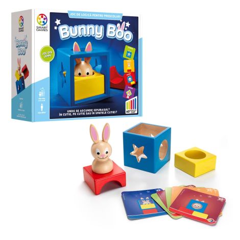 Smart Games - Bunny Boo, joc de logica cu 60 de provocari, 2+ ani, editie lb. Romana - poza 2