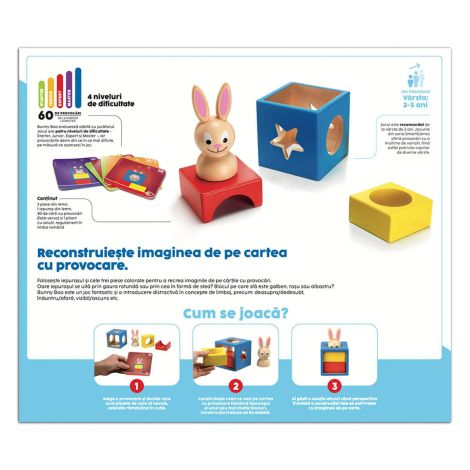 Smart Games - Bunny Boo, joc de logica cu 60 de provocari, 2+ ani, editie lb. Romana - poza 5