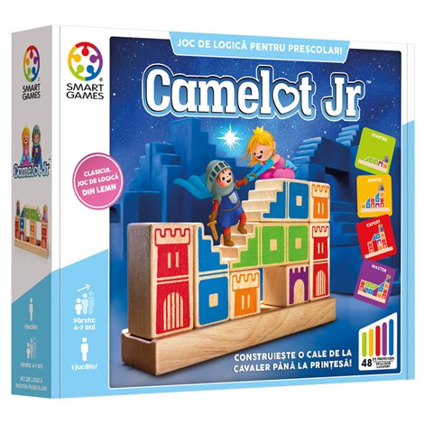 Smart Games - Camelot junior, joc de logica cu 48 de provocari, 4+ ani, editie lb. romana - poza 1