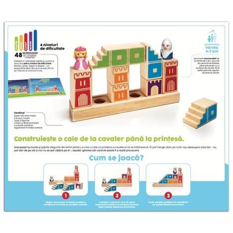Smart Games - Camelot junior, joc de logica cu 48 de provocari, 4+ ani, editie lb. romana - poza 5
