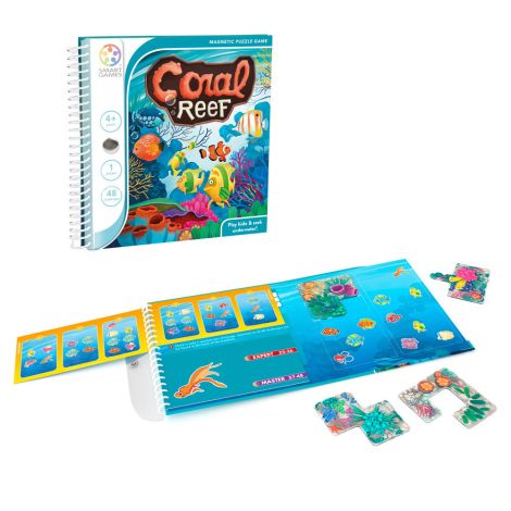 Smart Games - Coral Reef, joc de logica cu 48 de provocari, 4+ ani, editie internationala - poza 2